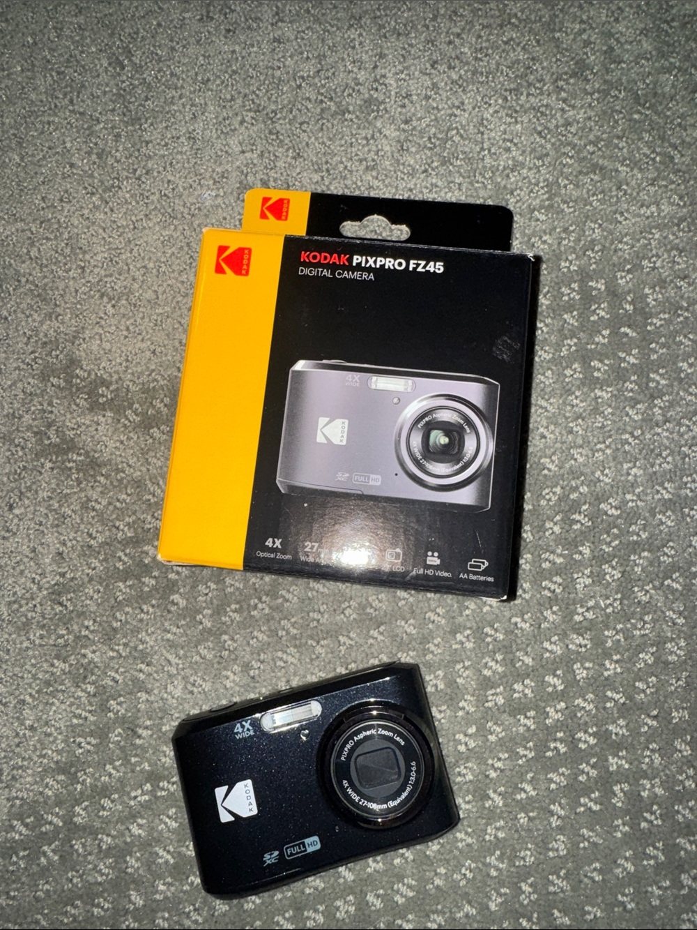 Kodak PixPro FZ45 Compact Digital Camera - Black